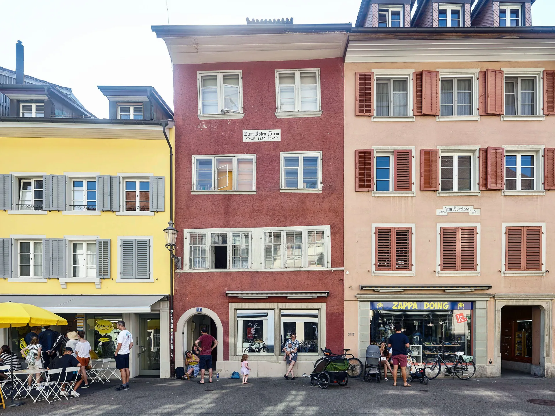 Aussenansicht der Liegenschaft an der Obergasse 3.