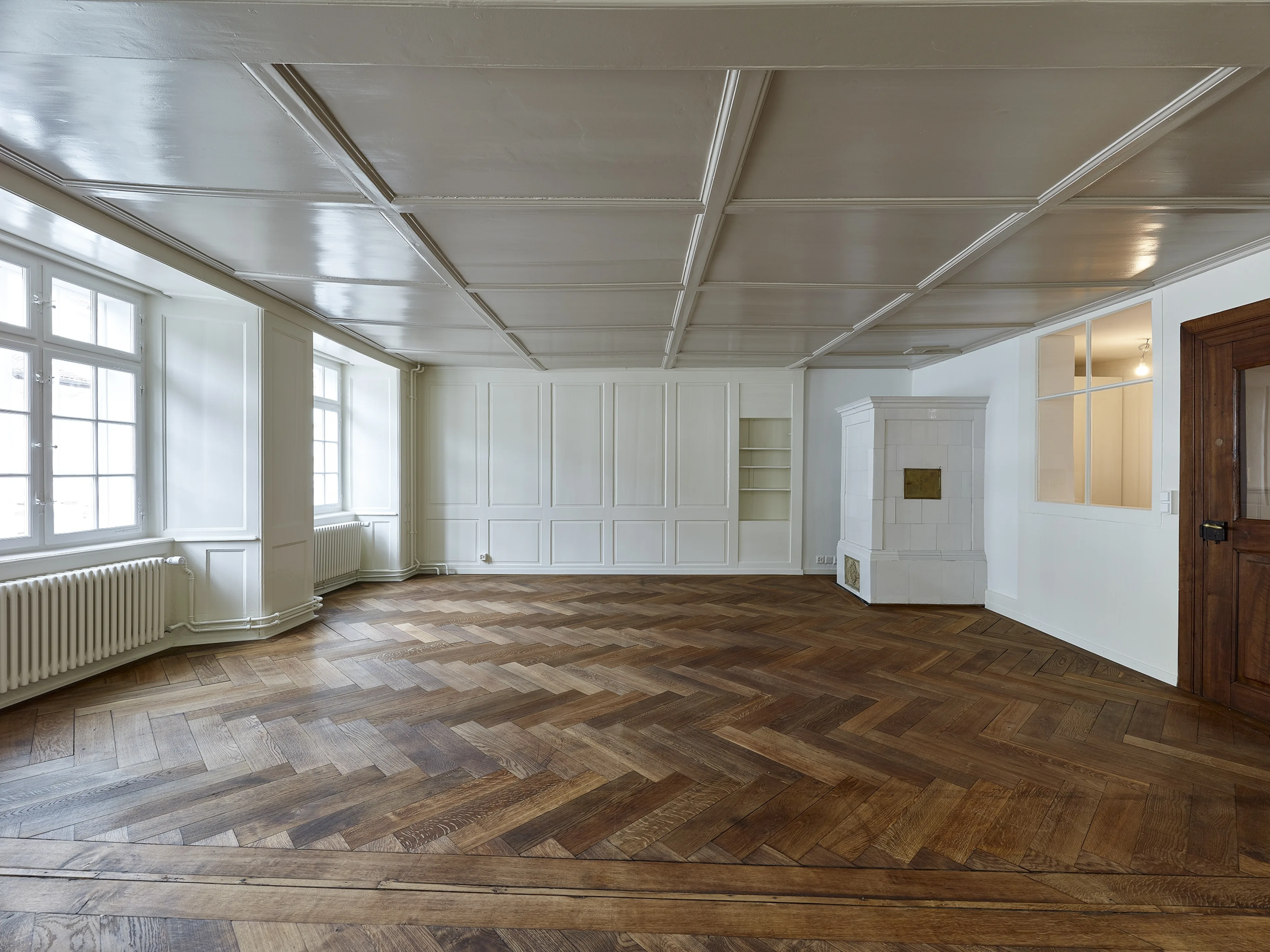 Ansicht des Wohnzimmer an der Steinberggasse 39/41.