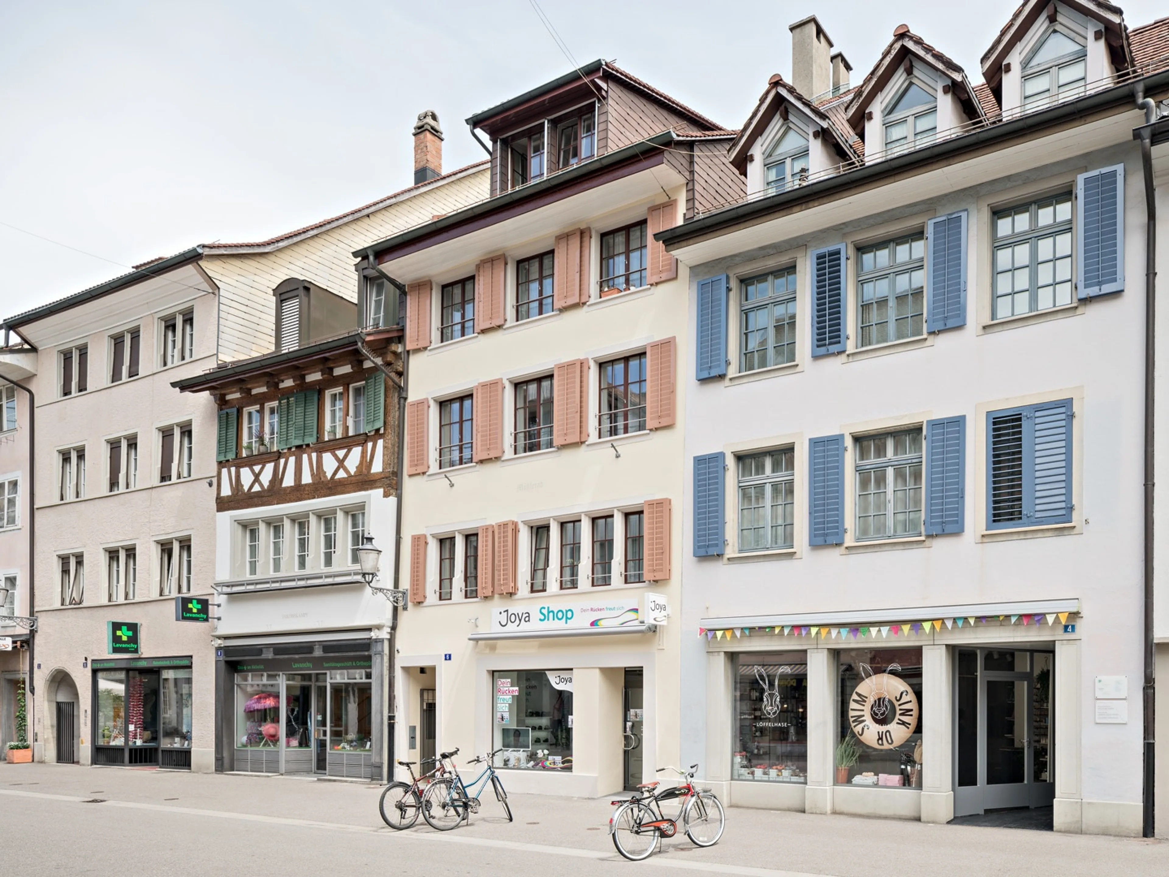 Aussenansicht der Liegenschaft an der Obergasse 6.
