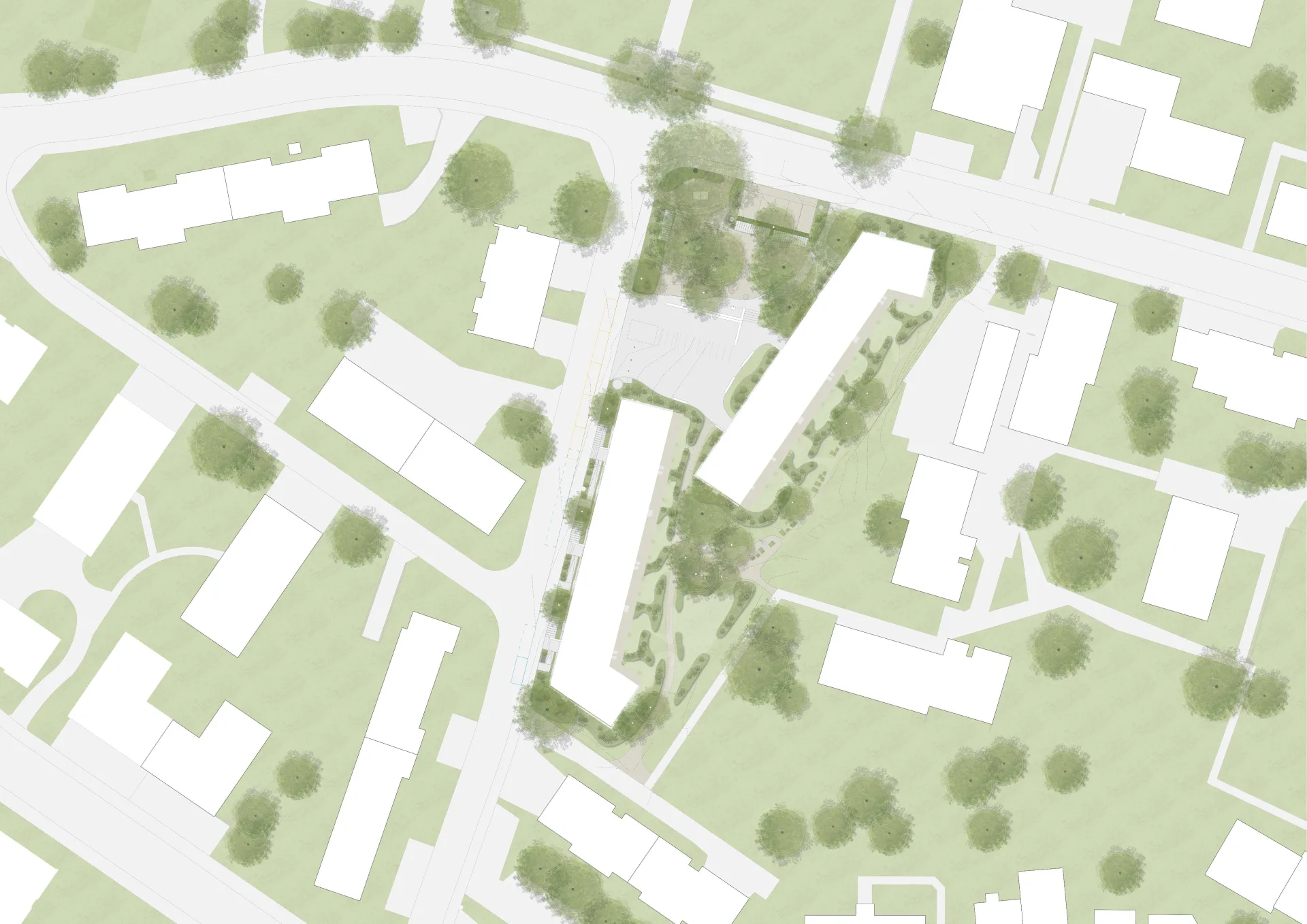 ZYP 0150 A3 Situationsplan mit Dachaufsicht